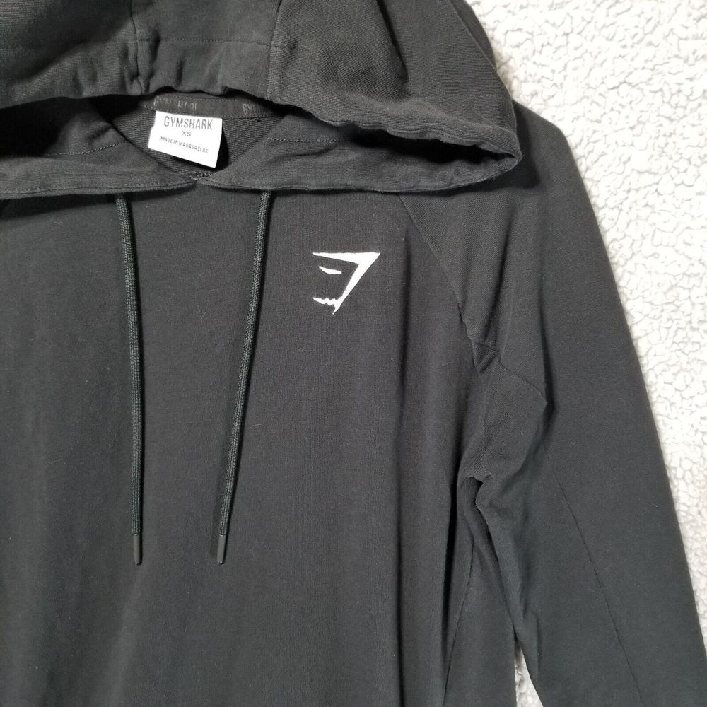 Gymshark Hoodie Womens Small Black Training Sweatshirt Fitness Gym Workout Sz XS - Picture 4 of 8